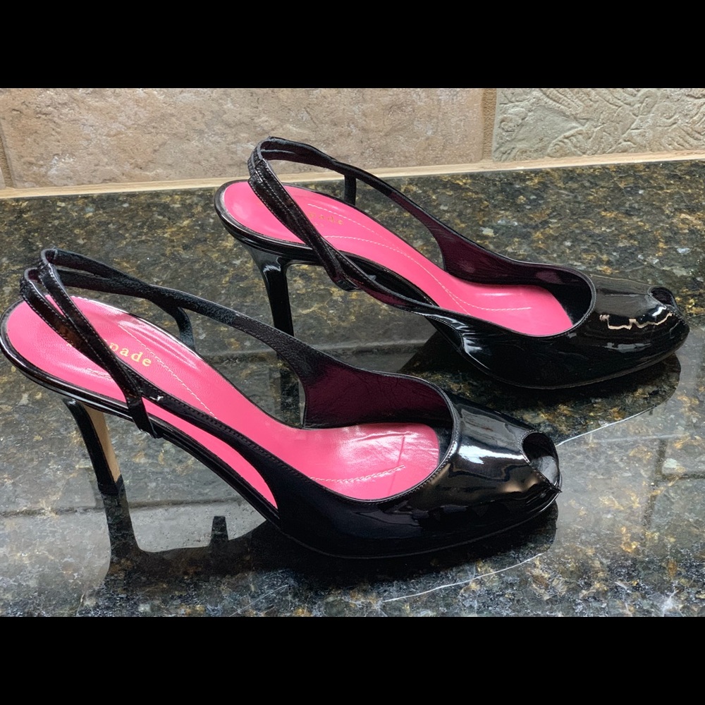 Kate Spade New York Black Patent Leather Size 8.5